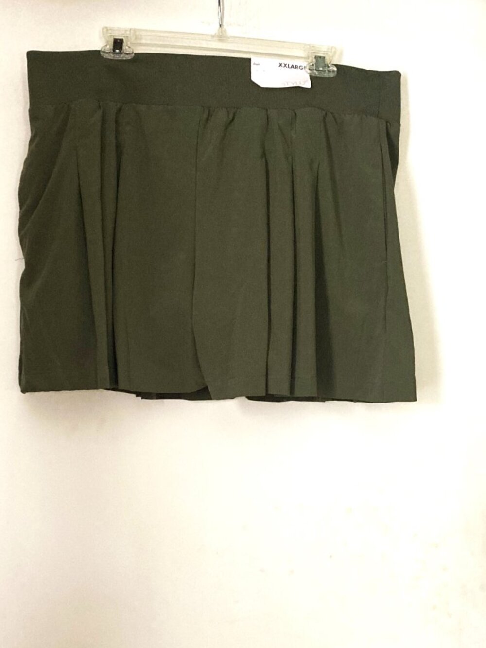 NWT Stylus Women's High Rise Pleated Skort Green Plus Size XXL Preppy Tailored